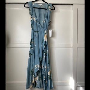 New Leith Floral Wrap Dress with Ruffle Hem